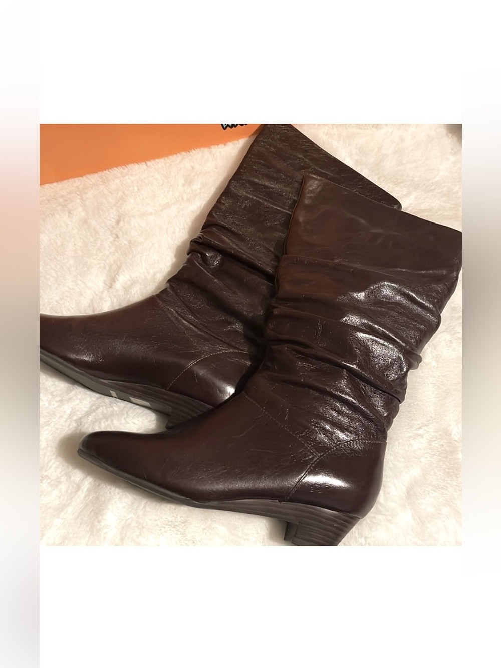 ✨NEW✨ Miz Mooz Leather Wedge Heel Tall Boots